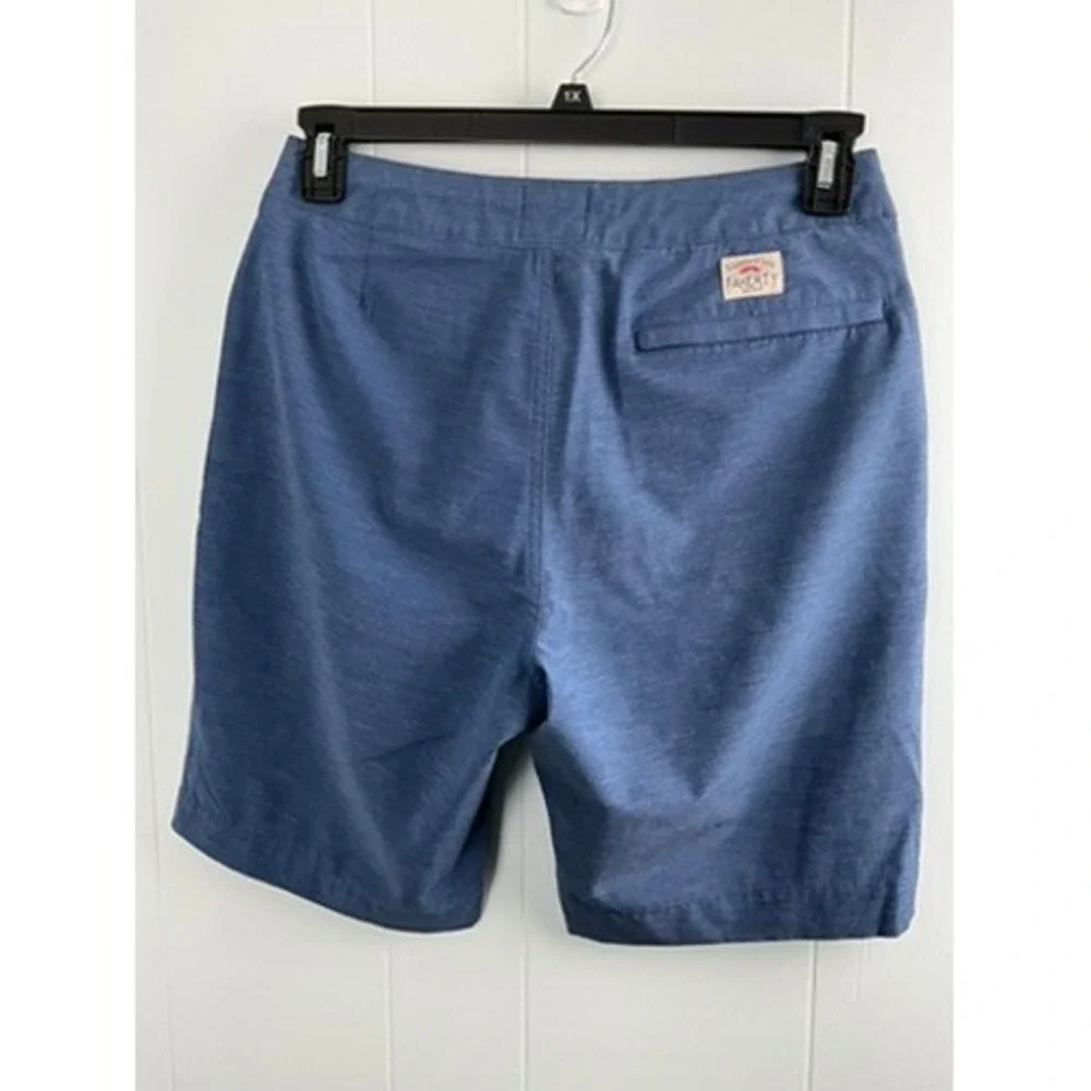 Faherty All Day Shorts Mens Blue Heathered Hybrid Board Shorts Size 31‎
